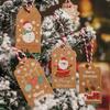 Thickened Santa Claus Christmas Hang Tags - Gift Decoration Cards