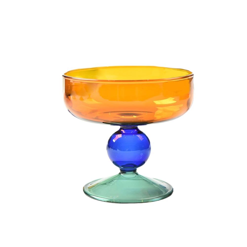 Hohe Füße Glas Eisbecher 270 ML Dessertschale Exquisite Obstsalatschale Café