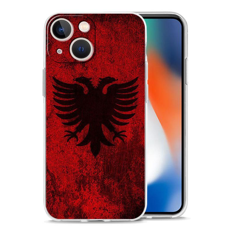 Albania Albanians Flag Luxury Phone Case For IPhone 18 15 16 14 13 12 11 Pro Max XS X XR SE 7 8 Plus TPU Clear Lens Protect Cover