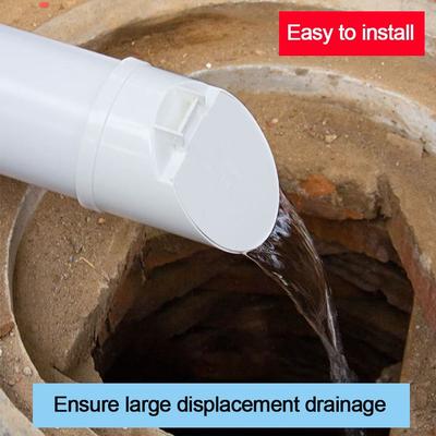 50-160mm PVC Drain Pipe Floor Drains Sewage Pipe Large Displacement Anti Odor Anti-rat Cover Septic Tank Outdoor Pipe Valve