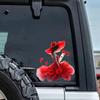 QT2488#15cm Pretty Girl Fashion Decals, Waterproof Vinyl Stickers for Car, Laptop,Glass Surface