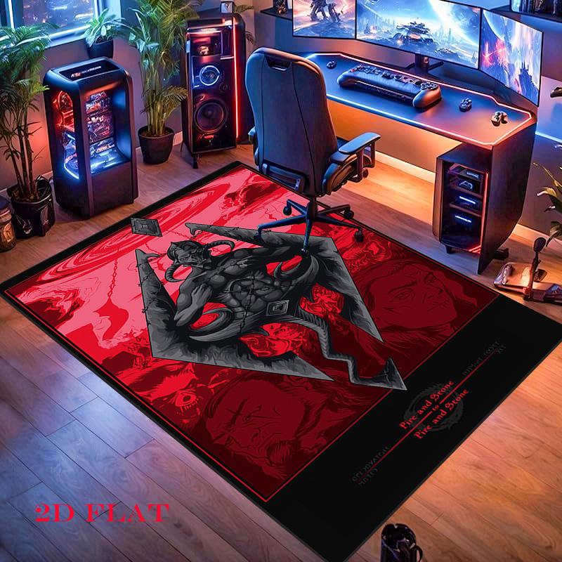 The Elder Scrolls Carpet Rug for Living Room Bedroom Home Sofa Decoration,Kids play Nonslip Floor Mat