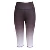 Women High Waist   Pants Gradient Black Buttock Lifting Legs Slimming Fitness Tight Cropped Trousers