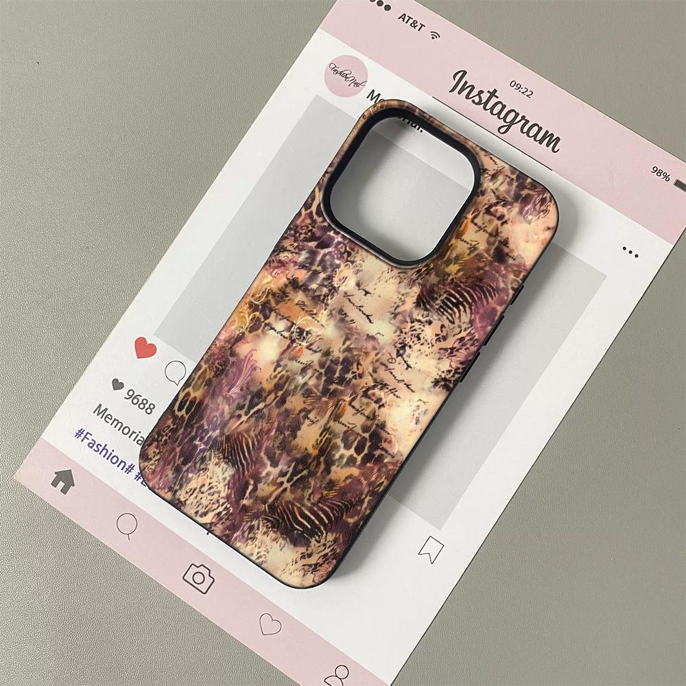 Leopard Print Personality Phone Case Suitable For IPhone 17 Pro Max Air 16 15 Plus 14 13 12 11 Case For IPhone 16 15 14 Plus iphone 15 Pro