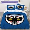 סט מצעים מודפס AFC Wimbledon כיסוי שמיכה ציפית לכרית קישוט לבית מתנת יום הולדת (1 * ציפה לשמיכה + 2 * ציפיות לכרית ללא מילוי)