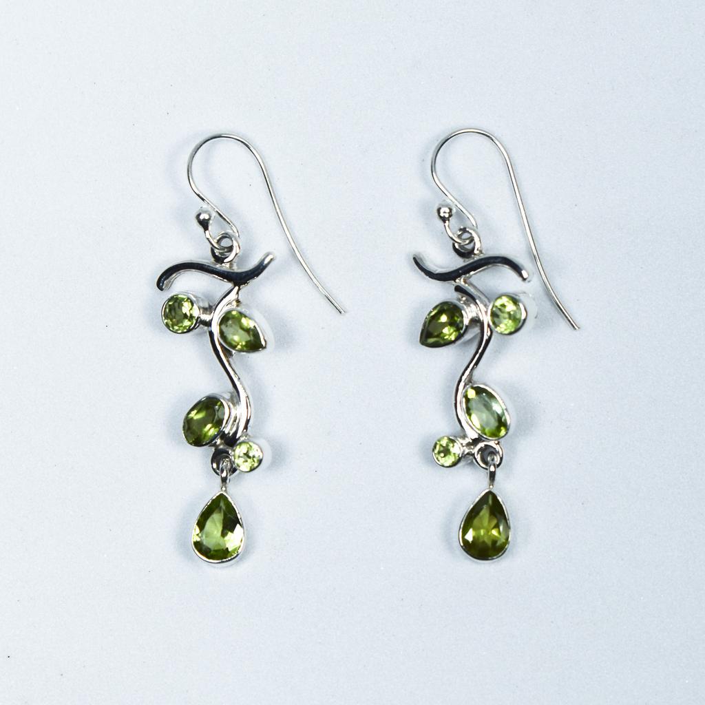 Sterling Silver Tree Branch Earrings: Dainty Handmade Dangle Jewelry