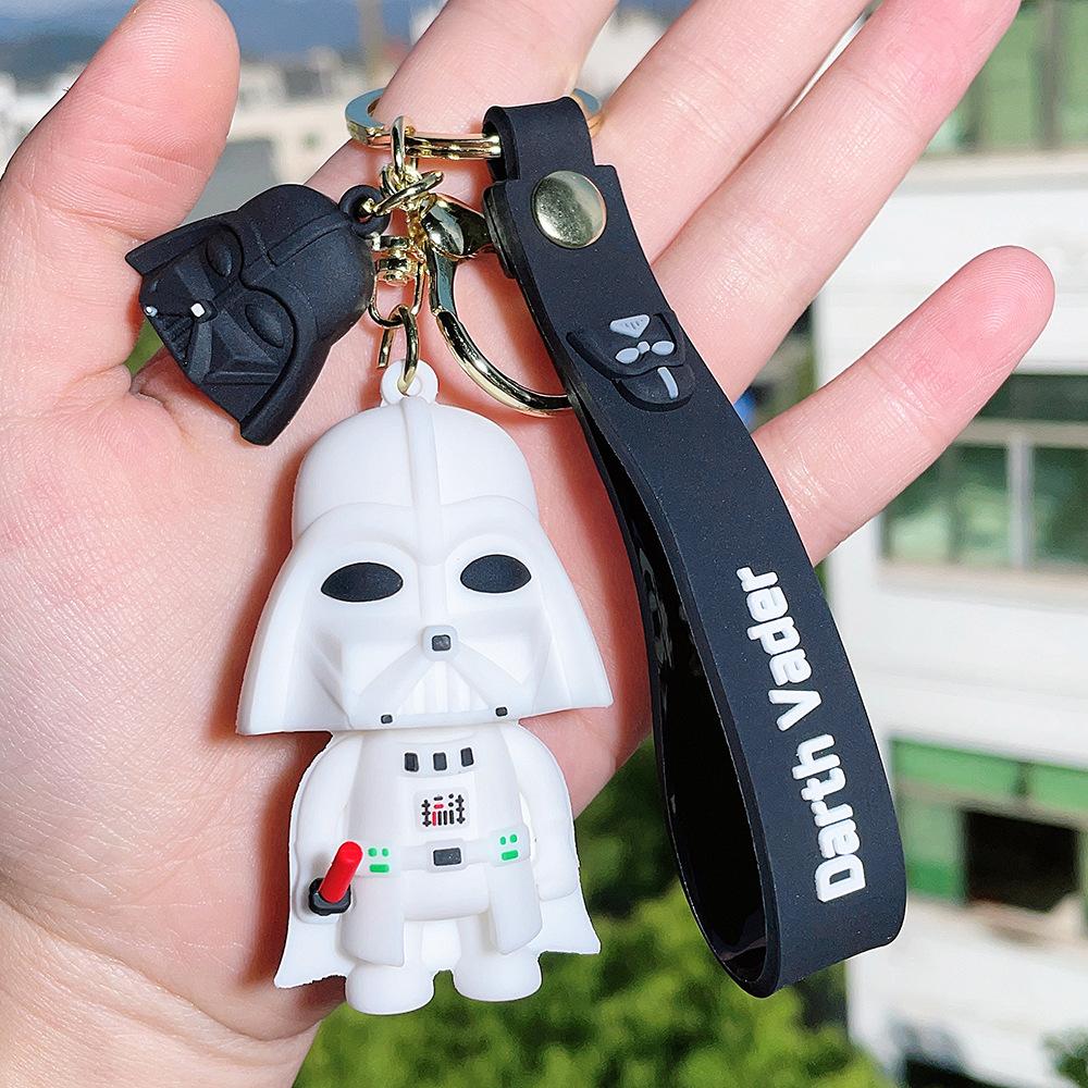 

Anime Movie Characters Magical Deadpool Wolverine Movie Keychain Darth Vader Imperial Stormtrooper Doll Keyrings Key H