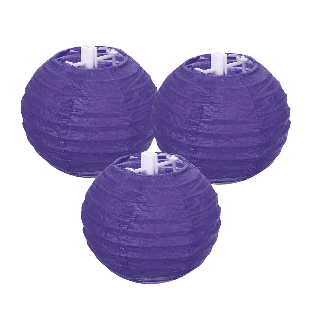 3 Pack Round Paper Lanterns Decorative Hanging Lanterns Lamp Party Decorations for Birthday Wedding Bridal Shower Home Decor