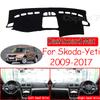 Anti-Slip Mat Dashboard Cover Pad Sunshade Dashmat Cover for Skoda Yeti 2009 2010 2011 2012 2013 2014 2015 2016 2017 Accessories