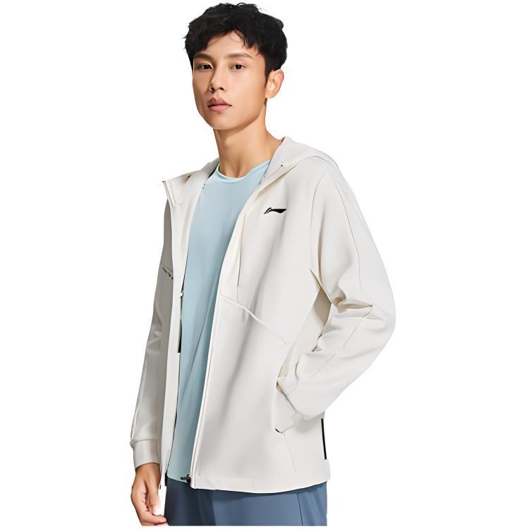 Li-Ning Training Logo Printing Jacket 'Cream White' Men's AWDS627-9