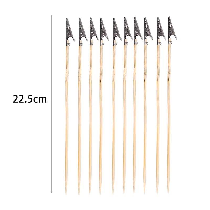 50Pcs Wood And Metal Detachable Painting Stand Alligator Clamp Diy Craft Model Painting Tools Crocodile Clip