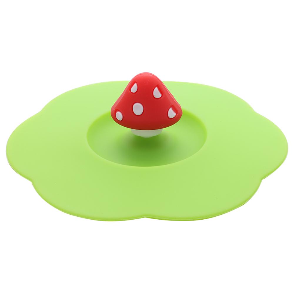 Cartoon 10cm Cute Silicone Cup Cover Heat-resistant Leak Proof Sealed Lids Cap Dustproof Cup Cover Suction Cup Cover Tea Lids