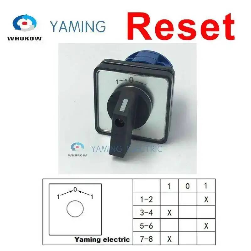 rotary cam switch 660V 20A Electric 8 Terminals LW26-20/2 LW28-20 YMW26 Series Silver Contact Rotary Changeover Cam Switch