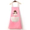 Cartoon Little Girl Apron Waterproof and Oil-proof Fashionable Apron for Kitchen Home Cooking and Housework