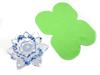 Crystal Glass Figurine Colorful Lotus Flower Interior Flower Lotus Feng Shui Good Luck Suncatcher [KKD] (8cm Blue)