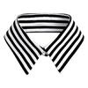 Modern Black White Striped Faux Collar Insert Detachable Collar False Lapel Blouse Collar False Collar Fashion Statement