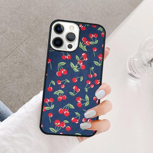Food fruit red Cherry Phone Case Cover For iPhone 17 Air 15 16 14 13 12 Pro Max 11 Pro Max Plus Coque Shell