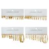Hot-selling Plain Ring Earrings Set, Earrings, Foreign Trade Earrings.