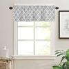 Lemon and Tartan Window Top Curtain Fashion Printing Light Blocking Short Window Valance Curtain for Kitchen Bedroom