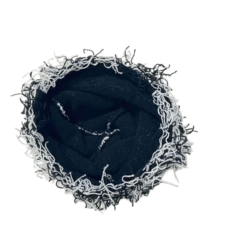 Knitted Beanie Hat with Fuzzy Pom Multifunction Warm Cover Household for Children Girls Boys Keeping Warm Accessory