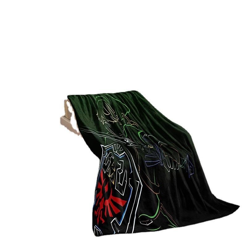 Kreskówkowy dwustronny flanelowy koc 3D z cyfrowym nadrukiem Koc