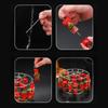 Stainless Steel Vertical Grill Rack Detachable String Grill Vertical Barbecue Skewer Bracket 11 Skewer Holder Barbecue Rack