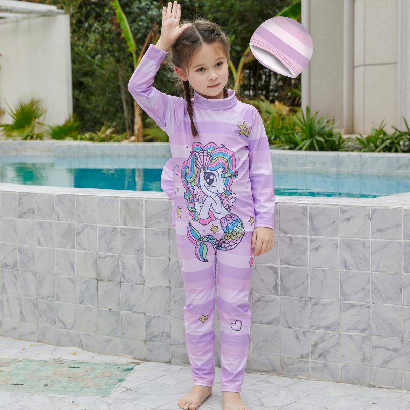 

Детский купальник для серфинга с длинным рукавом - Защита от солнца, размеры S/M/L XXL (125-140 cm)