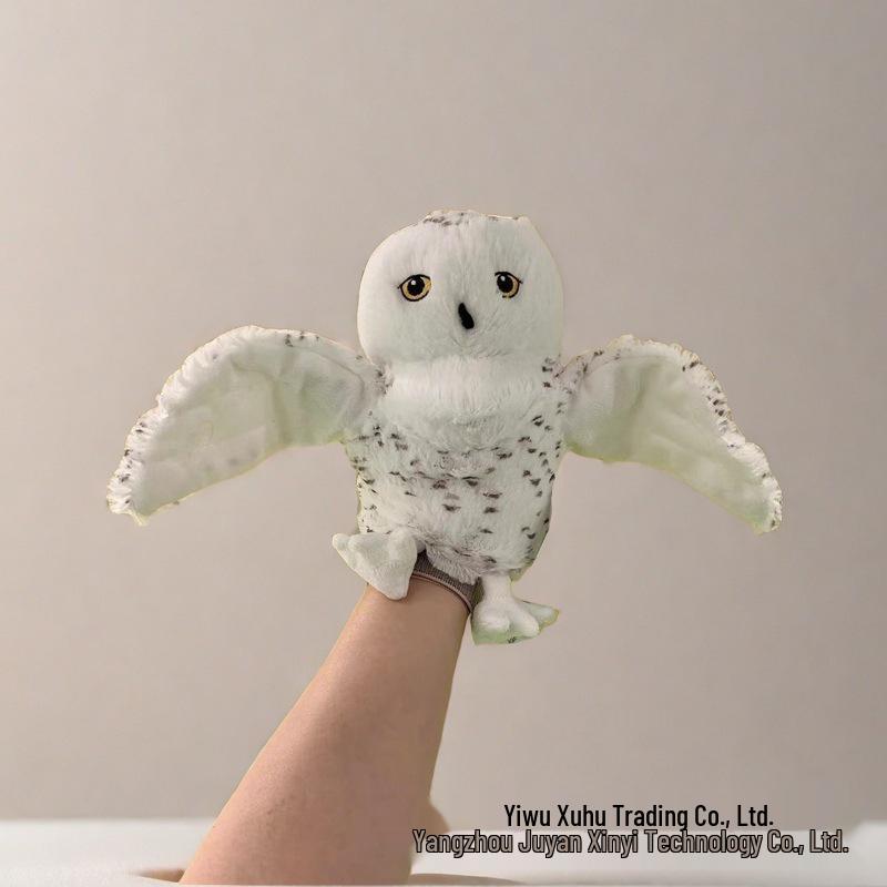 Interactive Cartoon Owl Hand Puppet Plush Doll for Parent-Child Play
