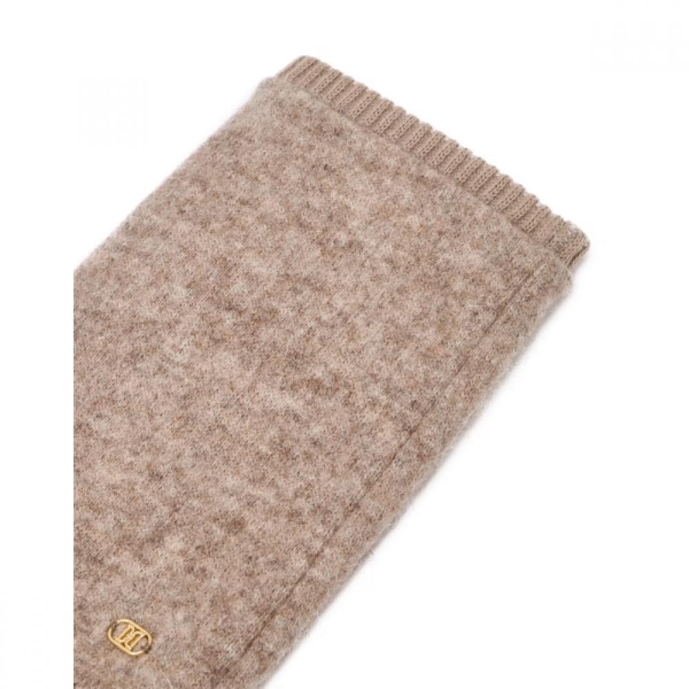DakS Women S Handwarmer Beige Dd Logo Wool Blend Dcgv6f851i2