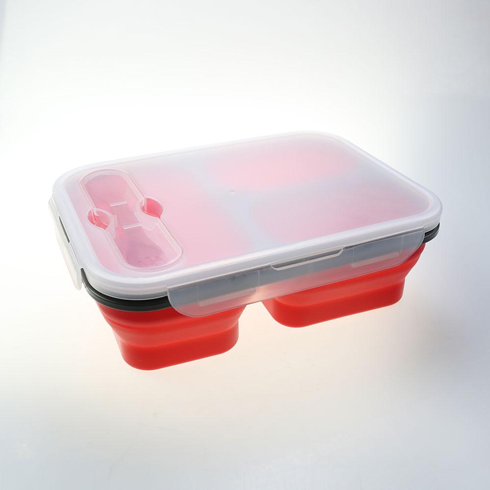 Silicone World 1300ML Silicone Collapsible Portable Lunch Box Large Capacity Bowl Lunch Bento Box Folding Lunchbox Eco-Friendly