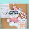 Dopamine Bear Plush Pendant With Cotton Filling For Backpack And Gift Use