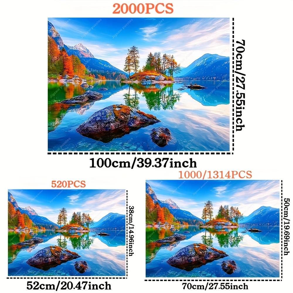 2000/1314/1000/520pcs, Family Fun Adult Puzzle, Portable Cuboid DIY Art Decor, High-Quality Paper Jigsaw Puzzles for Wall Deco