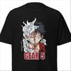 One Piece  Anime 2026 Summer New100 Cotton Tshirt Fifth Gear Luffy Pattern Unisex Harajuku Short Sleeves Loose Y2K Shirt