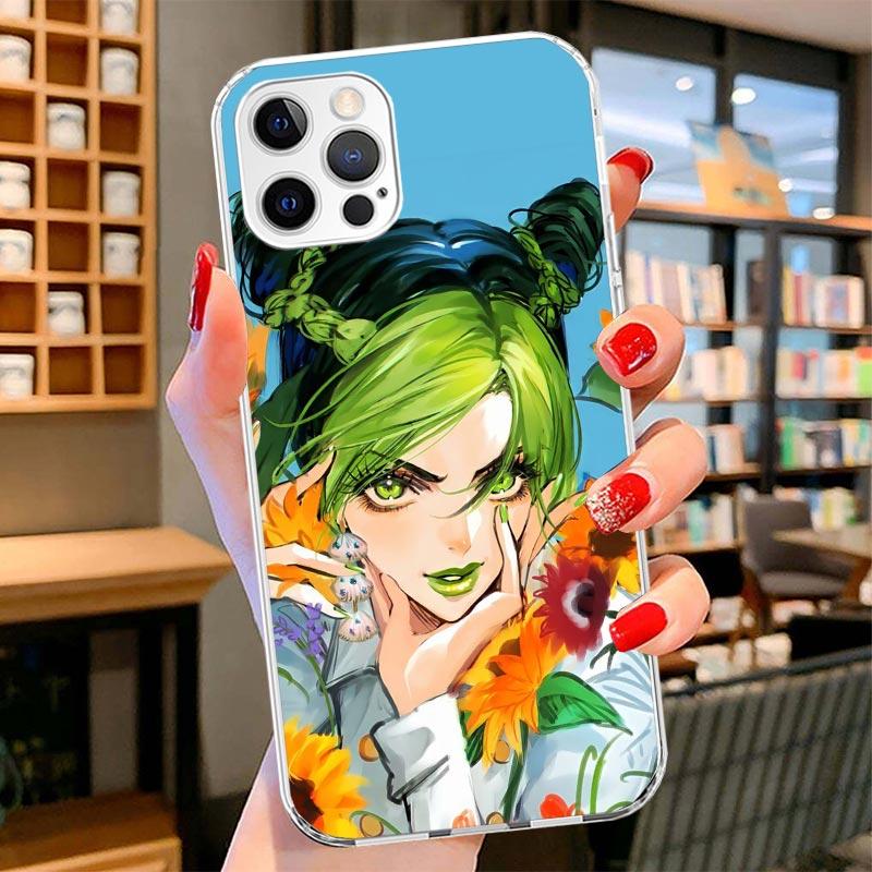 JoJo Bizarre Adventure Jolyne Cujoh Cover Phone Case For iPhone 16 17 Air 15 14 Pro Max 16E Phone Case 13 Mini 12 11 7 SE 8 Prin