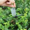 Realistic Artificial Dragonfly Outdoor Insect Deterrent Garden Decoration Dragonfly Pin with Hanging Strap for Outdoor Flower Pots Camping Hat