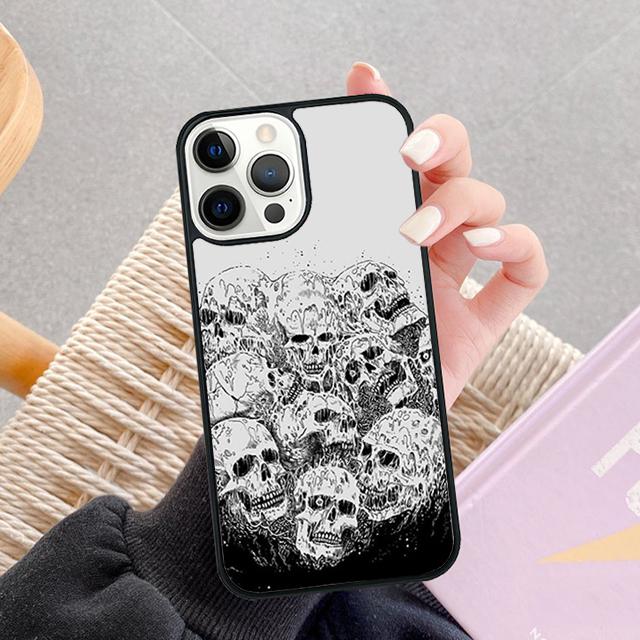 Gotische Mode Totenkopf Handyhülle Für Apple iPhone 17 Air Pro Max Plus Hülle Für iPhone 17 Air 14 15 16 13 12 Max Abdeckung