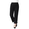 Mom's Cotton Embroidered Nine-Point Pants for Seniors, Casual Straight-Leg Pants for Spring & Autumn