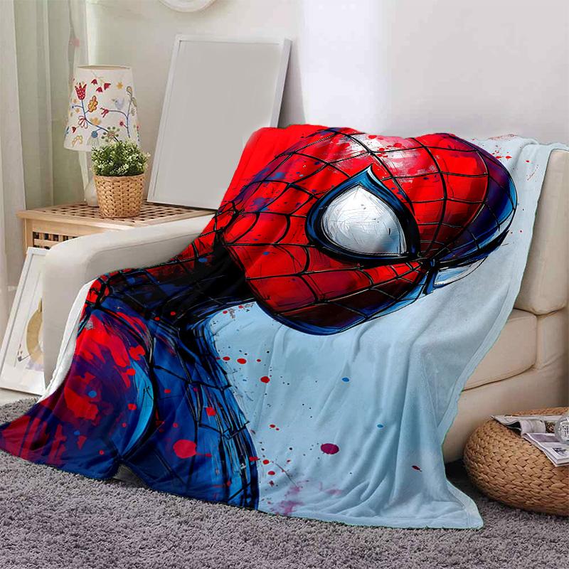 1pc Spiderman Spiderverse Marvel Soft Throw Blanket Flannel All Season Light Weight Living Room/Bedroom Warm Blanket. M731059