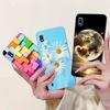 Clear For Samsung A10 Case SM-A105F Cute Fashion Flowers Painted Back Cover For Samsung Galaxy A10 Phone Case A105G A105M A105FN