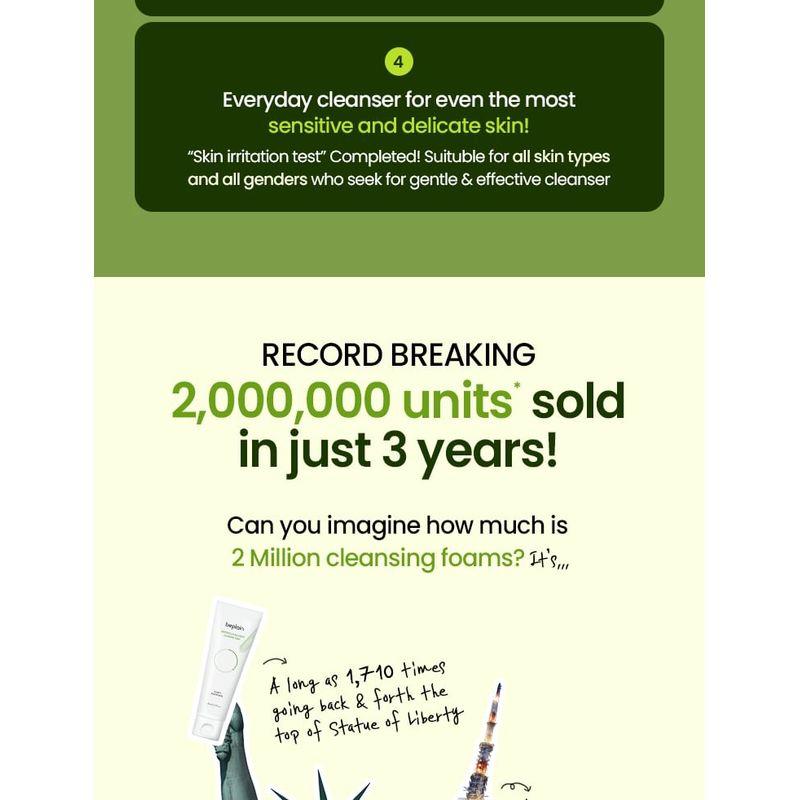 BEPLAIN Mung Bean Ph-balanced Cleansing Foam