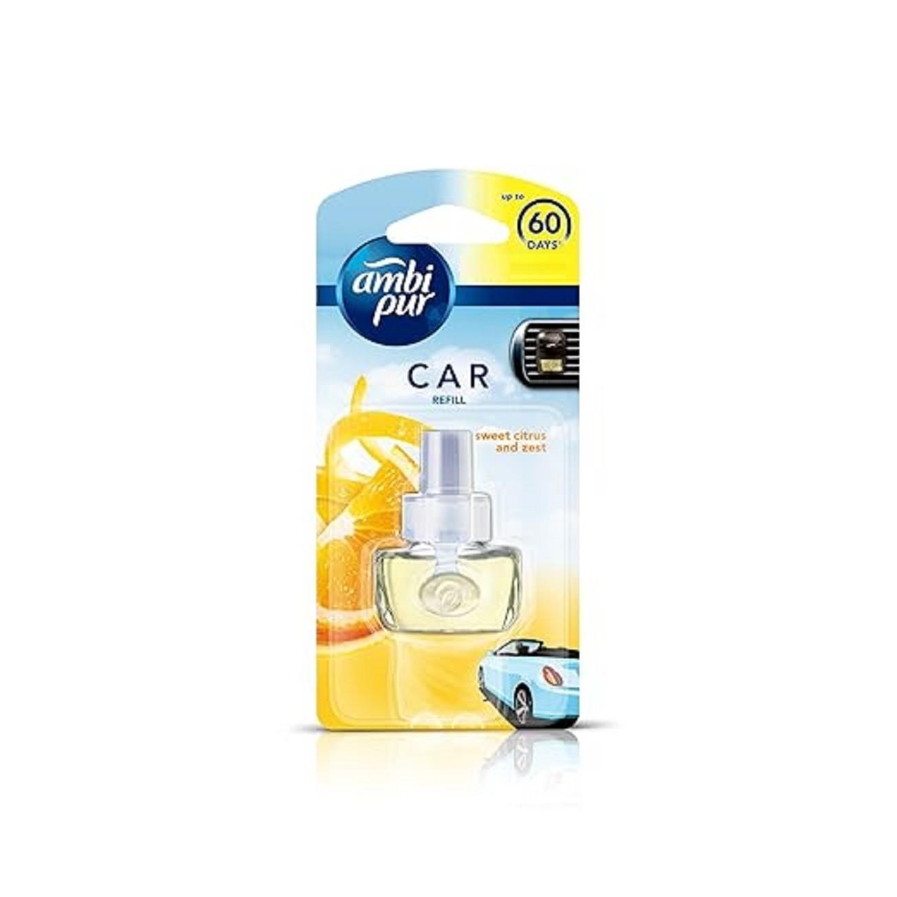 

@Ambi Pur Car Air Freshener Refill Sweet Citrus And Zest 7. 5 Ml UK256 50%OFF