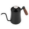 Tea Kettle with Thermometer 500ml 304 Stainless Steel Gooseneck Kettle Pour Over Coffee Pot Home Kitchen Water Boiler