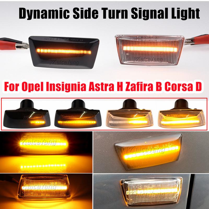 Led Dynamic Side Marker For Opel ignia Astra H Corsa D Zafira B For Chevrolet Cruze Turn Signal Light Sequential Blinker Lamp
