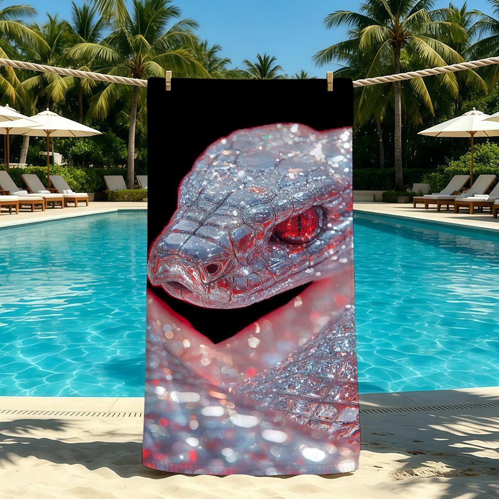 Animal Cool Diamond Towel For Outdoor Camping Beach Towel Super Absorbent Quick-Drying Summer Towel