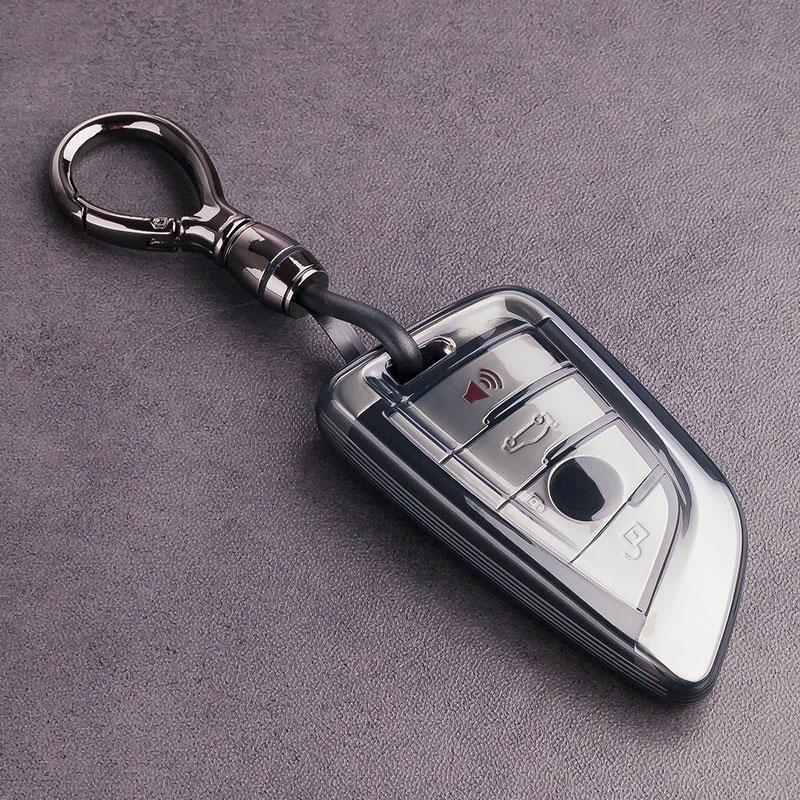 BMW Key Case for 3/5 Series, X3, X5, X2, 525, i3 - High-End Feel with Men's Buckle.