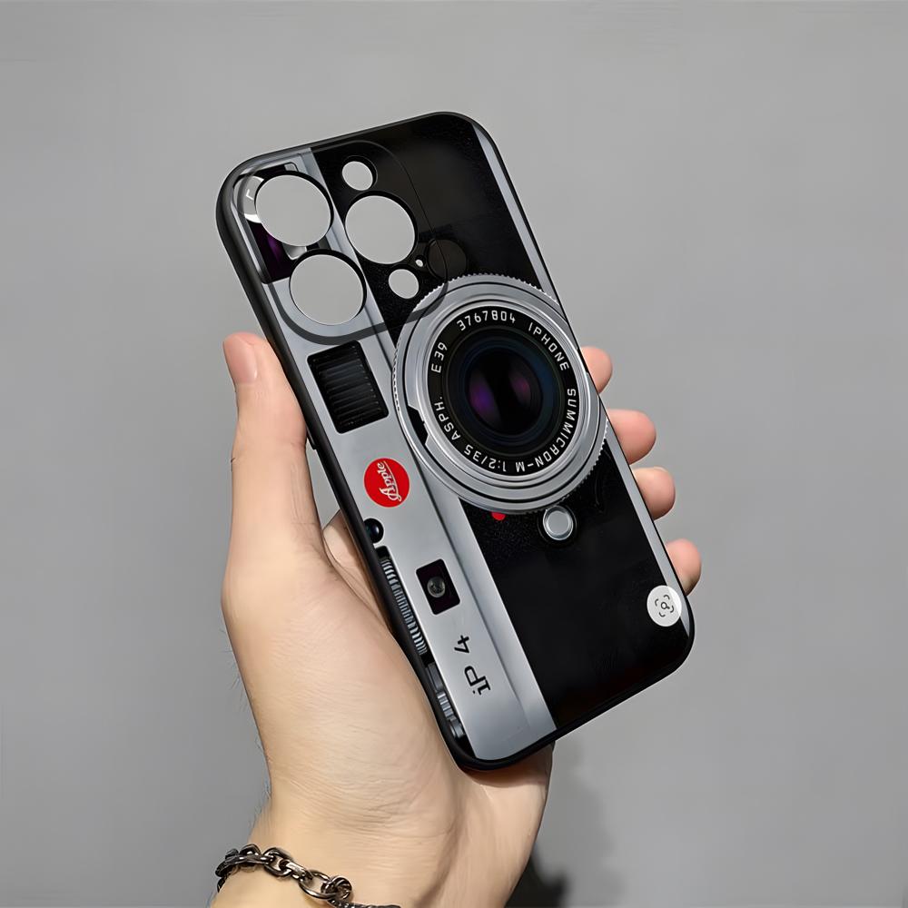 Retro Music Tapes Camera Phone Case For 16 Pro Max Iphone 15 14 Pro Max 13pro 11 X Xs Xr 8 7Plus Silicone Cover