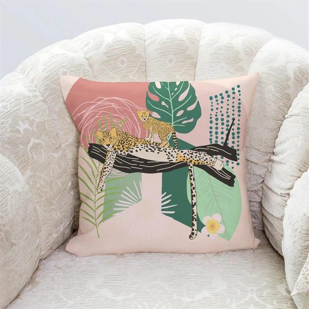 Bedroom Living Room Home Cushion Cover Geometric Abstract Pillowcase Modern Office Decor