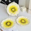 BRFlower-shaped Plate Porcelain Plate Fruit Platter Dessert Tray Colored Daisies Dinner Plates Dishes Sushi Dish RestaurantEY