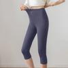 Solid Color Modal Basic Leggings Knee Length Women Sport Legging Calf Length Yoga Pants