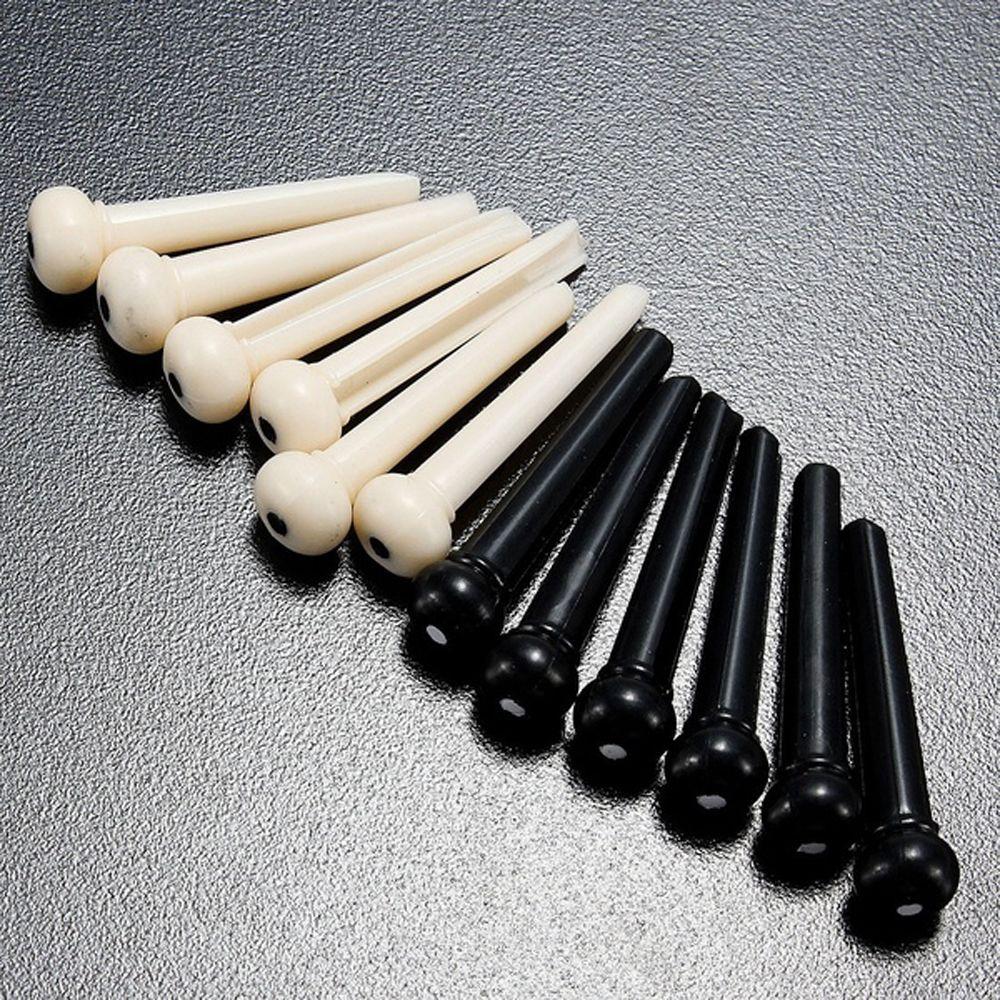 White/Black Portable Classica Guitar Accessories Guitar Saddle Nut Bridge Pins